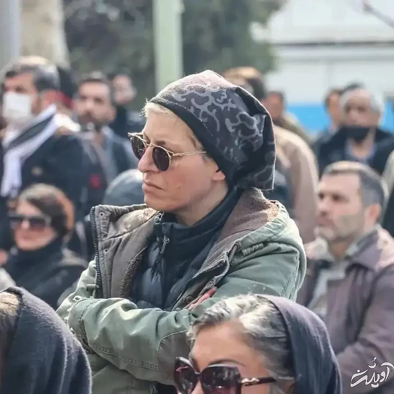 صورتِ بهت زده سوسن پرور در مراسم شهرام عبدلی